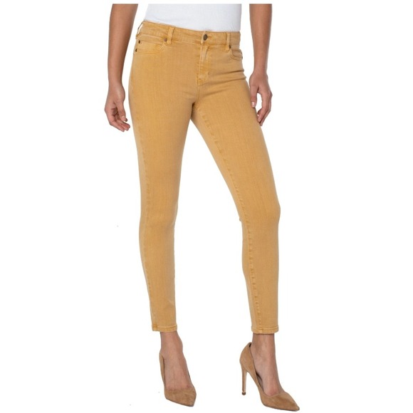 LIVERPOOL LOS ANGELES Women's Gold Honey Skinny Jeans Size 2 26 - Picture 1 of 10